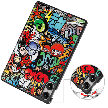 Puzdro grafické na Xiaomi Redmi Pad Pro 12.1 2024 / Poco Pad 12.1 s klapkou - ochranné so stojanom