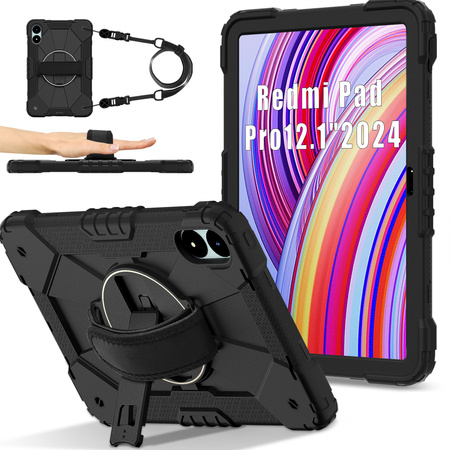 Puzdro Shockproof na Xiaomi Redmi Pad Pro 12.1 2024 / Poco Pad 12.1 / Xiaomi Redmi Pad Pro 12.1, čierne - ochranné