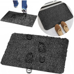 Magická rohožka podložka na topánky protišmykový koberček 45x70 XXL, čierny