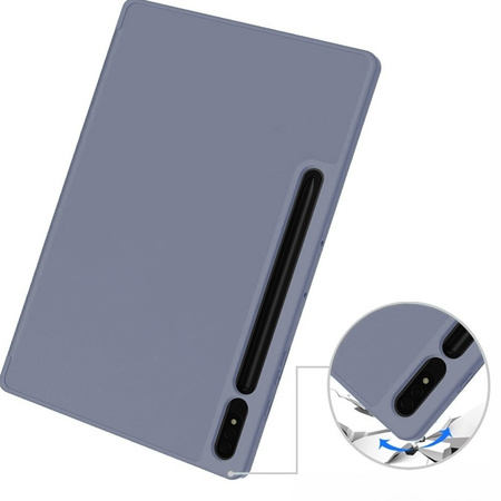Smart pencil TPU case for Samsung Galaxy Tab S10+ S10 Plus (Purple)