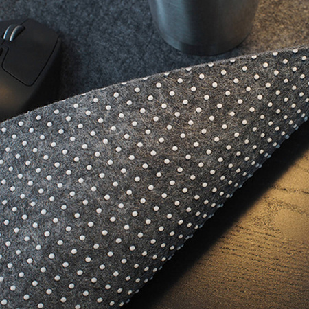 Desk mat mouse pad large Strado 90x45 (Gray)
