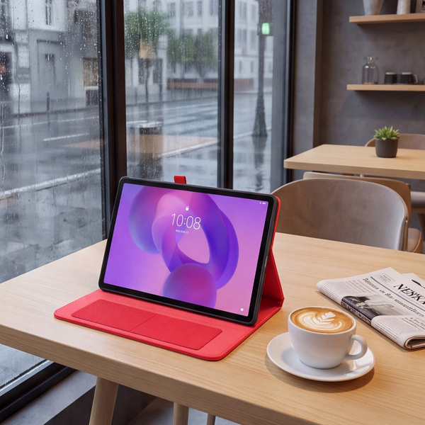 Etui z klapką do Lenovo Idea Tab 11" TB336FU TB336ZU ZAFR0378PL - czerwone