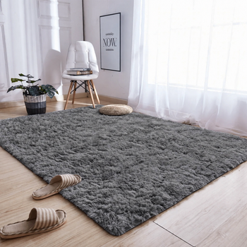 Koberec Shaggy 120x160 cm, tmavostrieborný - mäkký, huňatý do obývačky a spálne