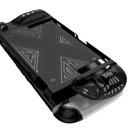 Puzdro na Nintendo Switch 2 2025 silikónové Kickstand 3-dielne, čierne - ochranné so stojanom