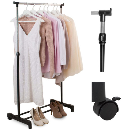 Clothes hanger on wheels, stand, wardrobe