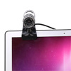 Kamera internetová mikrofón na lekcií práce video PC laptop A859 z držiakom, čierna