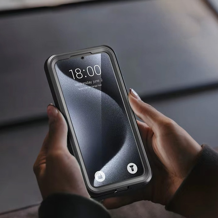 IP68 360+ strap waterproof case for Galaxy A55 5G (Black)