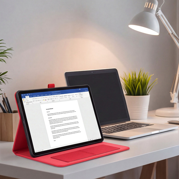 Etui z klapką do Lenovo Idea Tab 11" TB336FU TB336ZU ZAFR0378PL - czerwone