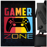 3D Strado GAMER ZONE gaming carpet 100x150 cm perfect for a gamer's room