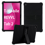 Etui Armor do T-Mobile T Tablet 2 10.1 5G 2025 pancerne, czarne - ochronne z podstawką