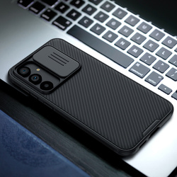Etui Nillkin CamShield Pro do Samsung Galaxy S23 FE, zielone - ochronne z podstawką, dostęp do portów i przycisków