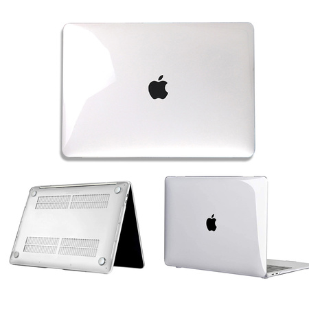 Puzdro Shell obal na Apple MacBook Air 13 13.6 M3 2024 / M4 2025, priehľadné - ochranné