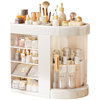 Organizer Maya clear casket for cosmetics and jewelry 4 drawers rotating lid elegant design