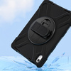 Puzdro Shockproof s držiakom na Apple iPad 10.9 2022 / 11 A16 2025 / Apple iPad 10.9 / Apple iPad 11, čierne - ochranné