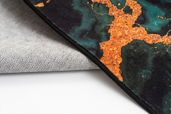 NOVO Strado modern carpet for living room marble pattern velvet Malachite 200x300 cm