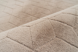 STRADO Rabbit 3D plush soft like rabbit anti-slip rug 160x230 Beige