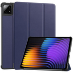 Puzdro Smart na Xiaomi Pad 7 / Pad 7 Pro 11.2 s klapkou / Xiaomi Pad 7 Pro, tmavomodré - ochranné so stojanom