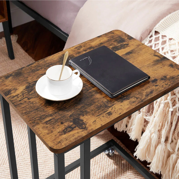 Strado VENGE auxiliary coffee table - laptop side table for sofa and bed 2in1 wheels and legs