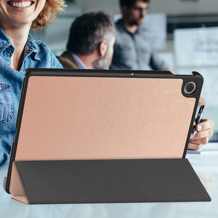 Puzdro Smart na Lenovo Tab 10.1 2025 s klapkou / Lenovo Tab, ružové - ochranné so stojanom