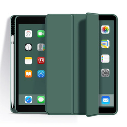Etui Smart Pencil do iPad Air 11 M4 M3 M2, 2026/ 25/ 24, gen. 8/ 7/ 6, zielone - ochronne z podstawką