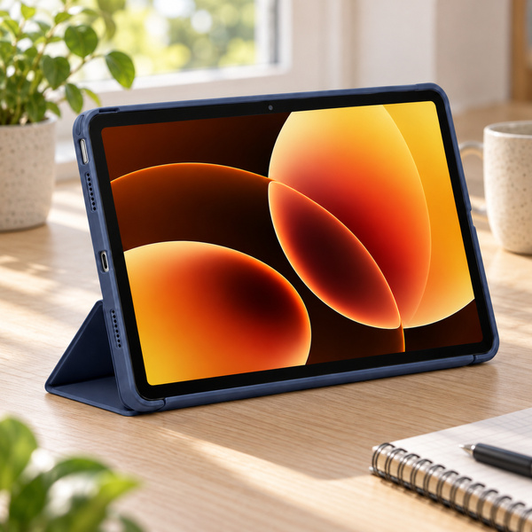 Etui Smart do Xiaomi Pad 7 / 7 PRO / Pad 8 / 8 PRO / Pad 9 z klapką i podstawką - granatowe