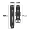 Pasek silikonowy do Garmin Fenix 6x bransoleta elegancki 220,26mm, błękitny - wymienny