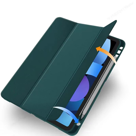 Smart Pencil Case Apple iPad 10.9 10 GEN 2022 / iPad 11 A16 11GEN 2025 -D.Green