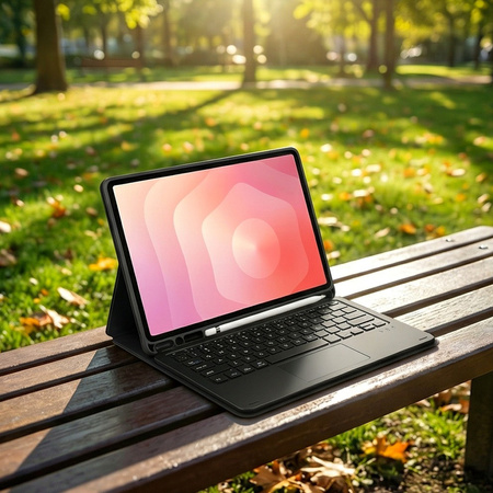 Puzdro s klávesnicou na Samsung Galaxy S11 X730 X736 na stylus / Samsung Galaxy, Tab S11 11, čierne - ochranné