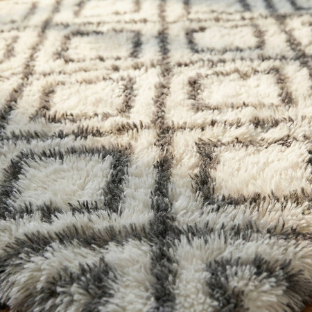 Dywan do salonu shaggy DECOR antypoślizgowy miękki puszysty modny 160x200, biały