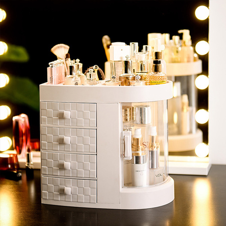 Casket Maya white organizer with door for jewelry and cosmetics modern large XXL trunk