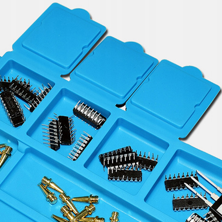 Antistatic silicone work mat organizer for soldering repairs and electronics heat resistant