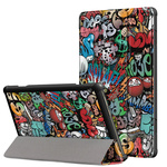 Etui Smart Graficzne Case do Lenovo Tab M10 FHD - ochronne z podstawką, dostęp do portów i przycisków
