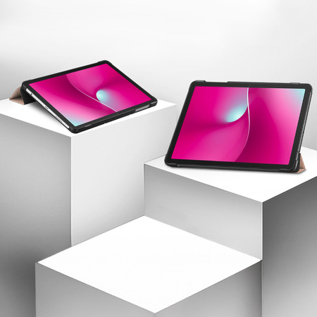 Puzdro Smart na T-Mobile T Tablet 2 10.1 5G 2025 s klapkou, ružové zlato - ochranné so stojanom