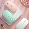 Bezdrôtová myš počítačová myš Bluetooth 2.4G optický senzor, zelená