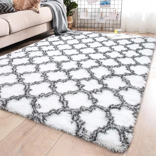 Koberec Decor 200x250 cm, biely - mäkký, príjemný na dotyk, do obývačky a spálne