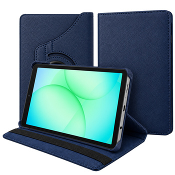Etui obrotowe do Samsung Galaxy Tab A11 X135/ X133 A9 SM-X115/X110 - granatowe