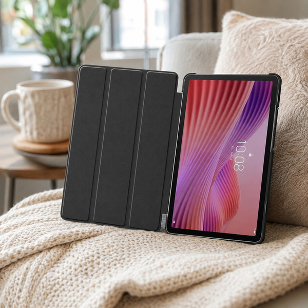 Etui Smart do Lenovo Tab One 8.7 2025 TB305FU TB305XU, ochronne z podstawką - ciemnozielone
