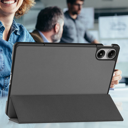 Etui Smart do Xiaomi Redmi Pad Pro 12.1 2024 z klapką / Redmi Pad Pro 12.1 2024, szare - ochronne z podstawką