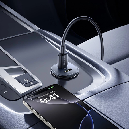 Nabíjačka automobilová Baseus GoTrip 2 x USB-C 30W, čierna