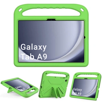 Etui FunColor z uchwytem do Samsung Galaxy Tab A9 8.7 X110 / X115, zielone - ochronne