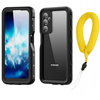 Etui wodoodporne IP68 360+ pasek do Samsung Galaxy A25 5G, czarne - ochronne z podstawką