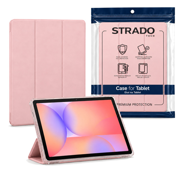 Etui do Galaxy Tab S10 Lite 10.9/ S10 FE/ S9 FE/ S9/ S8 z miejscem na rysik - różowe