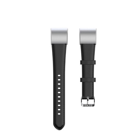 Pasek skórzany opaska do Huawei Band 3/4 PRO, czarny