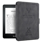 Etui do Kindle Paperwhite 1 / 2 / 3, szare - ochronne z podstawką