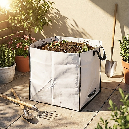 Worek kosz ogrodowy z uchwytami mocny na odpady liście trawę gałęzie 75L