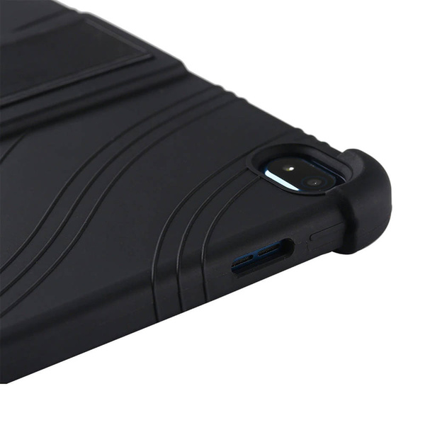 Puzdro Pancierové Armor na Nokia T20 10.4, čierne - ochranné so stojanom, prístup k portom a tlačidlám