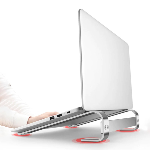 Aluminum tablet laptop stand up to 18" Simple S1 (Black)