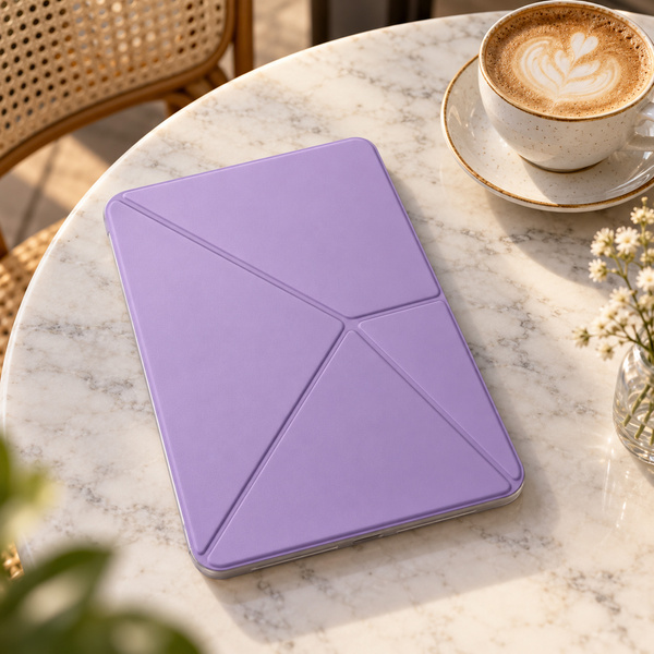 Etui Origami do Apple iPad Air 11 M4 M3 M2 2026/ 25/ 24 gen 8/7/6 z klapką - fioletowe