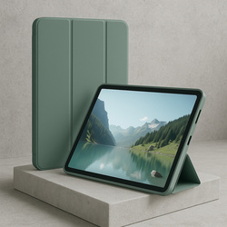 Etui Smart Case do Redmi Pad SE 8.7 2024, zielone - ochronne z podstawką, dostęp do portów i przycisków