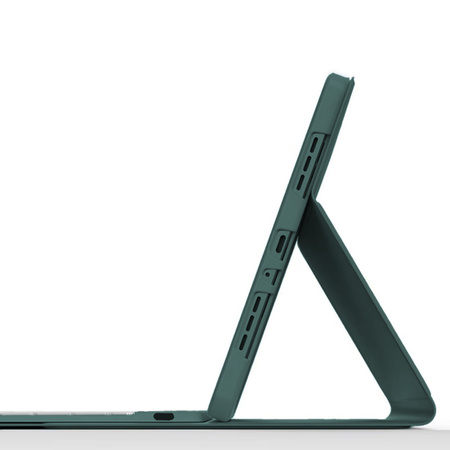 Etui pokrowiec z klawiaturą touchpad do iPad Pro 13 2024 M4 7 GEN., zielone